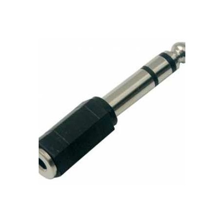 ADAPTADOR 1 JACK 3,5MM A 1 PLUG 6,3 STEREO