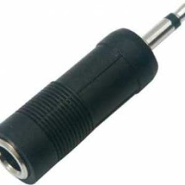 ADAPTADOR 1 JACK 6,3MM A 1 PLUG 3,5MM MONO