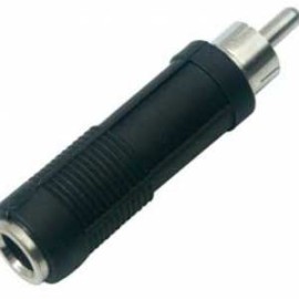 ADAPTADOR 1 JACK 6,3MM MONO A 1 PLUG RCA