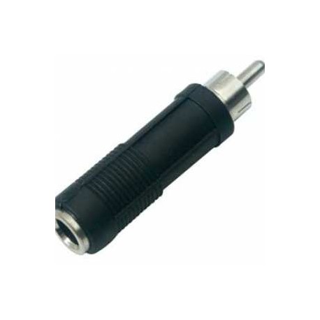 ADAPTADOR 1 JACK 6,3MM MONO A 1 PLUG RCA