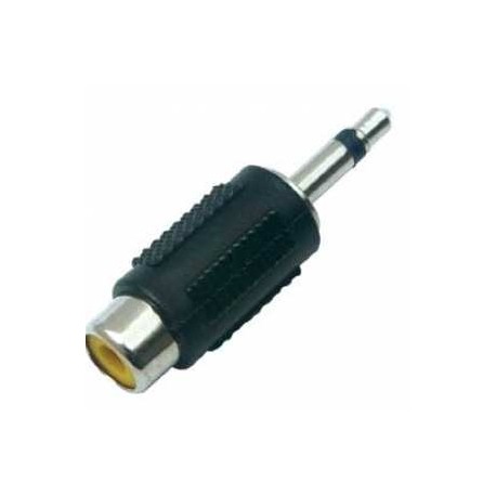 ADAPTADOR 1 JACK RCA A 1 PLUG 3,5MM MONO