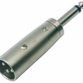 ADAPTADOR 1 PLUG 6,3MM MONO A 1 CANNON MACHO