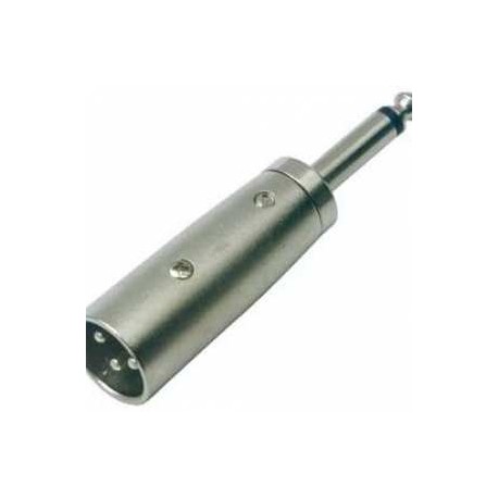 ADAPTADOR 1 PLUG 6,3MM MONO A 1 CANNON MACHO