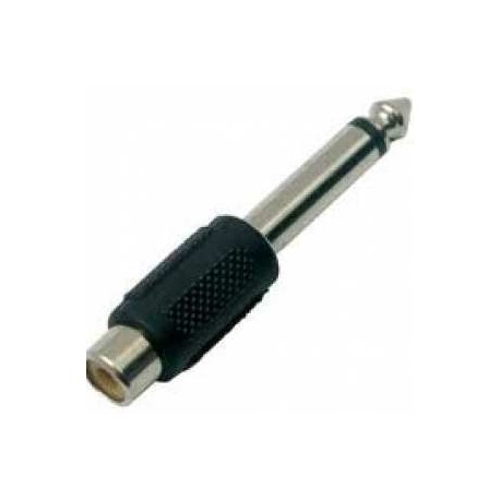ADAPTADOR 1 PLUG 6,3MM MONO A 1 JACK RCA