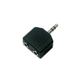 ADAPTADOR 2 JACKS 3,5MM A 1 PLUG 3,5MM STEREO