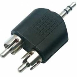 ADAPTADOR 2 PLUG RCA A 1 PLUG 3,5 ESTEREO