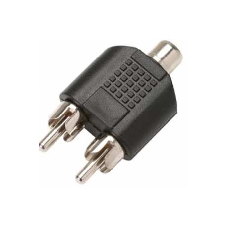 ADAPTADOR 2 PLUGS RCA A 1 JACK RCA