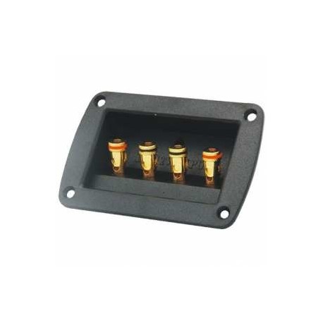 TERMINAL P/BAFLE 4 CONECTORES DORADOS