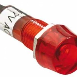 FOCO NEON ENCAPSULADO 117V REDONDO ROJO