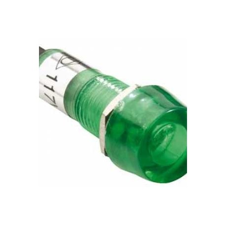 FOCO NEON ENCAPSULADO 117V REDONDO VERDE