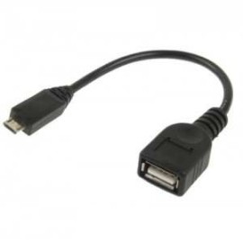Cable Adaptador Otg De Micro Usb A Usb Hembra