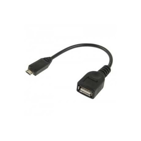 Cable Adaptador Otg De Micro Usb A Usb Hembra