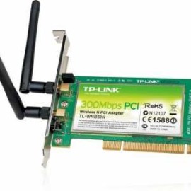 TARJETA DE RED PCI INALAMBRICA 2 ANTENAS 300mbps