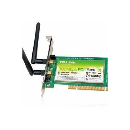TARJETA DE RED PCI INALAMBRICA 2 ANTENAS 300mbps