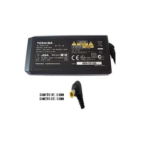 ELIMINADOR 12V 2A TOSHIBA