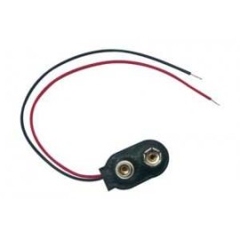 BROCHE P/PILA DE 9V (CUADRADA)