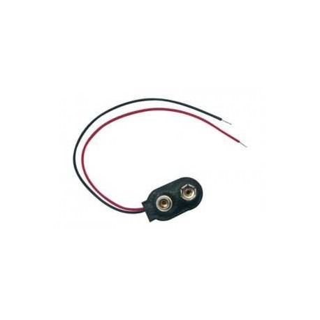 BROCHE P/PILA DE 9V (CUADRADA)