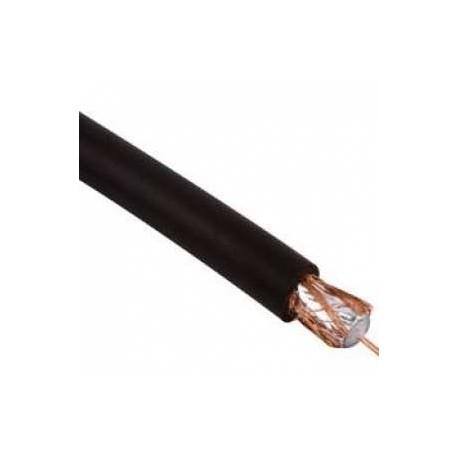 CABLE RG59U 75 OHMS NEGRO 75% MALLA DE COBRE