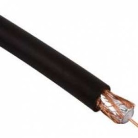 CABLE RG59U 75 OHMS NEGRO 75% MALLA DE COBRE